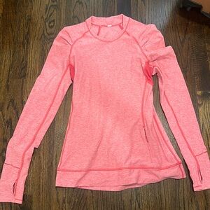Lululemon pink thick long sleeve